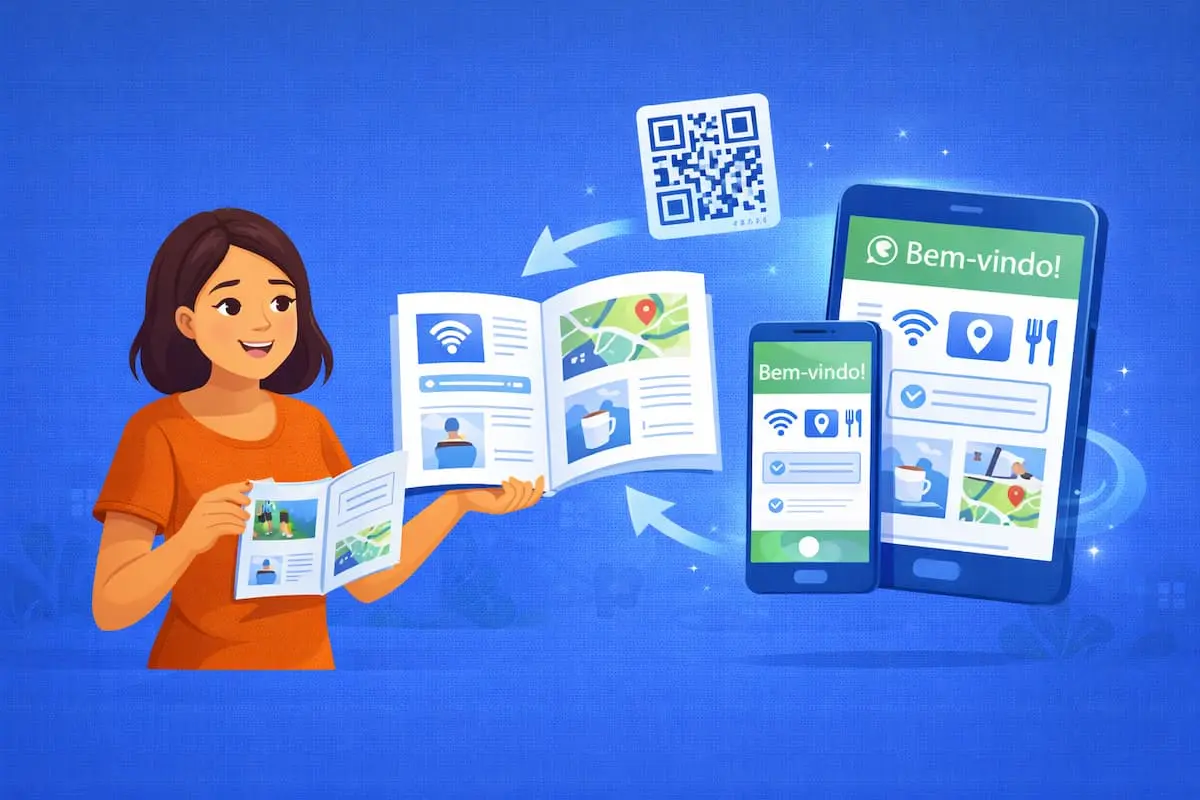 Adeus, manual do hóspede em papel: Por que digitalizar sua hospedagem?